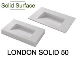 Gutter basin top, Solid-Surface resin - LONDON SOLID 50