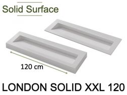 Gutter basin top, Solid-Surface resin - LONDON SOLID XXL120