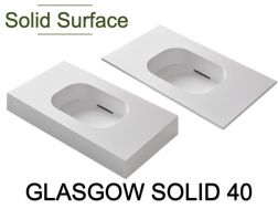 Washbasin top, Solid-Surface resin - GLASGOW SOLID 40