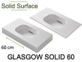 Washbasin top, Solid-Surface resin - GLASGOW SOLID 60