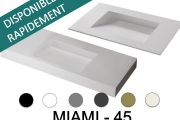 Gutter basin, 100 x 50 cm, suspended or built-in - MIAMI 45