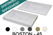 Washbasin counter, 100 x 50 cm, suspended or built-in - BOSTON 45