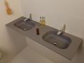Washbasin counter, 100 x 50 cm, suspended or built-in - BOSTON 45