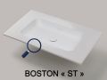 Washbasin counter, 100 x 50 cm, suspended or built-in - BOSTON 45