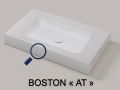 Washbasin counter, 100 x 50 cm, suspended or built-in - BOSTON 45