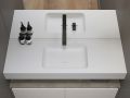 Washbasin counter, 100 x 50 cm, suspended or built-in - BOSTON 45