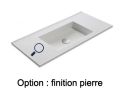 Washbasin countertop, 100 x 50 cm, suspended or built-in - NEW YORK 60