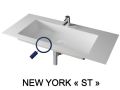 Washbasin countertop, 100 x 50 cm, suspended or built-in - NEW YORK 60