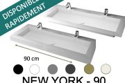 Washbasin counter, 100 x 50 cm, suspended or built-in - NEW YORK 90