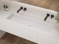 Washbasin counter, 100 x 50 cm, suspended or built-in - NEW YORK 90