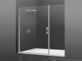 Swing shower door, with a 25 cm fixed, in alignment - LYON 205