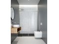 Double central sliding shower screen, 160 cm - TOULOUSE