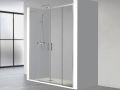 Double central sliding shower screen, 165 cm - TOULOUSE