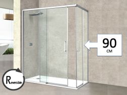 Corner sliding shower screen - AVIGNON 90
