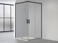 Corner sliding shower screen - AVIGNON 90 BLACK
