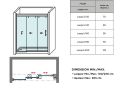 Sliding shower screen, two sliding shutters, on a fixed panel - BALE