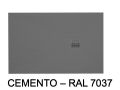 Shower tray 70x60 cm, extra flat, cuttable, resin, VERONE 60x70