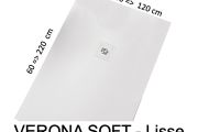 Shower tray, extra flat, smooth finish - VERONA SOFT 140