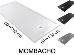 MOMBACHO 80x80 - Shower tray, with anti-overflow edges