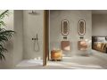 Corner shower tray, 70x70 cm, resin, extra flat, cuttable - VERONE Angular