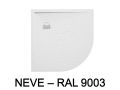 Corner shower tray, 70x70 cm, resin, extra flat, cuttable - VERONE Angular