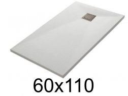 Shower tray 60x110 cm, extra flat, cuttable, resin, VERONE