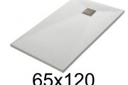 120x65 cm Extra-Flat Resin Shower Tray – TECNIK
