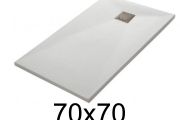 Custom shower tray 70x70 cm resin TECNIK