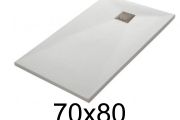Custom shower tray 80x70 cm resin TECNIK