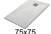 Custom shower tray 75x75 cm resin TECNIK