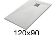 120x90 cm Extra-Flat Resin Shower Tray TECNIK