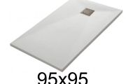 Custom shower tray 95x95 cm resin TECNIK