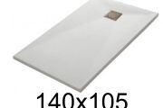 Shower tray 140x105 cm, extra flat, cuttable, resin, VERONE 105x140