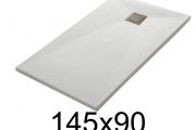 145x90 cm Extra-Flat Resin Shower Tray TECNIK