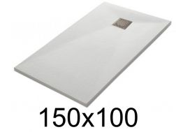Shower tray 150x100 cm, resin, extra flat, cuttable, TECNIK