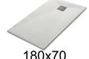 180x70 cm Extra-Flat Resin Shower Tray – TECNIK