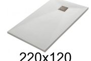 Large shower trays 220x120 cm Resin extra flat VERONE