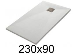 Shower tray 230x90 cm, extra flat, cuttable, resin, VERONE 90x230