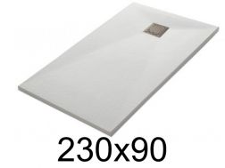 Shower tray 230x90 cm, extra flat, cuttable, resin, VERONE