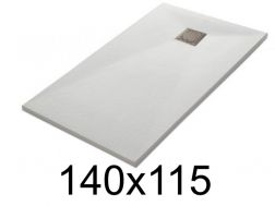 Shower tray 140x115 cm, extra flat, cuttable, resin, VERONE 115x140