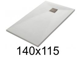 Shower tray 140x115 cm, extra flat, cuttable, resin, VERONE