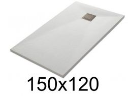 Shower tray 150x120 cm, extra flat, cuttable, resin, VERONE