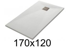 Shower tray 170x120 cm, extra flat, cuttable, resin, VERONE 120x170