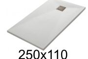 Large shower trays 250x110 cm Extra flat- LEEDS