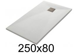Shower tray, 250x80 cm, smooth finish - LEEDS