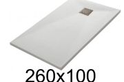 Large shower trays 260x100 cm Extra flat- LEEDS