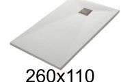 Large shower trays 260x110 cm Extra flat- LEEDS