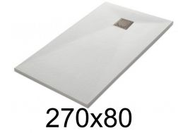 Shower tray, 270x80 cm, smooth finish - LEEDS