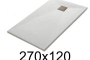 Large shower trays 270x120 cm Extra flat- LEEDS
