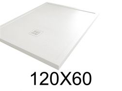 Shower tray, 60x120 cm, with anti-overflow edges - MOMBACHO